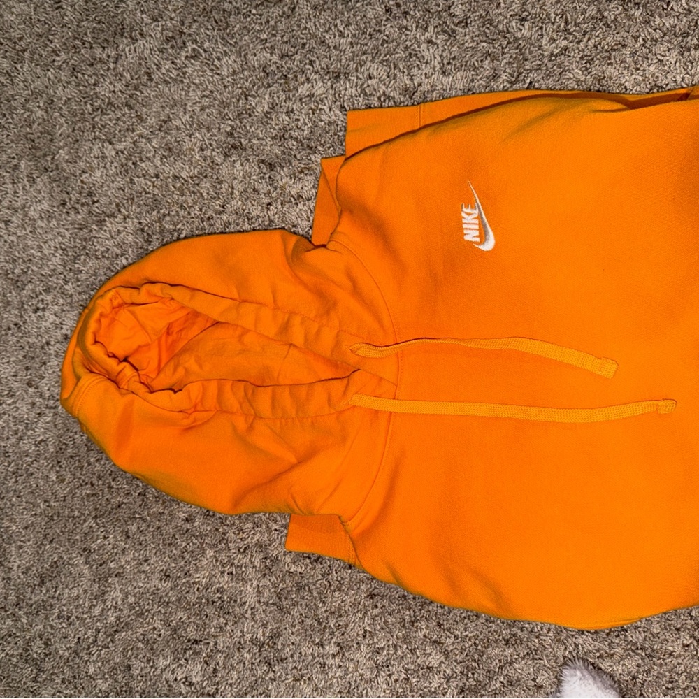 Nike Orange Hoodie - Classic Swoosh Pullover
